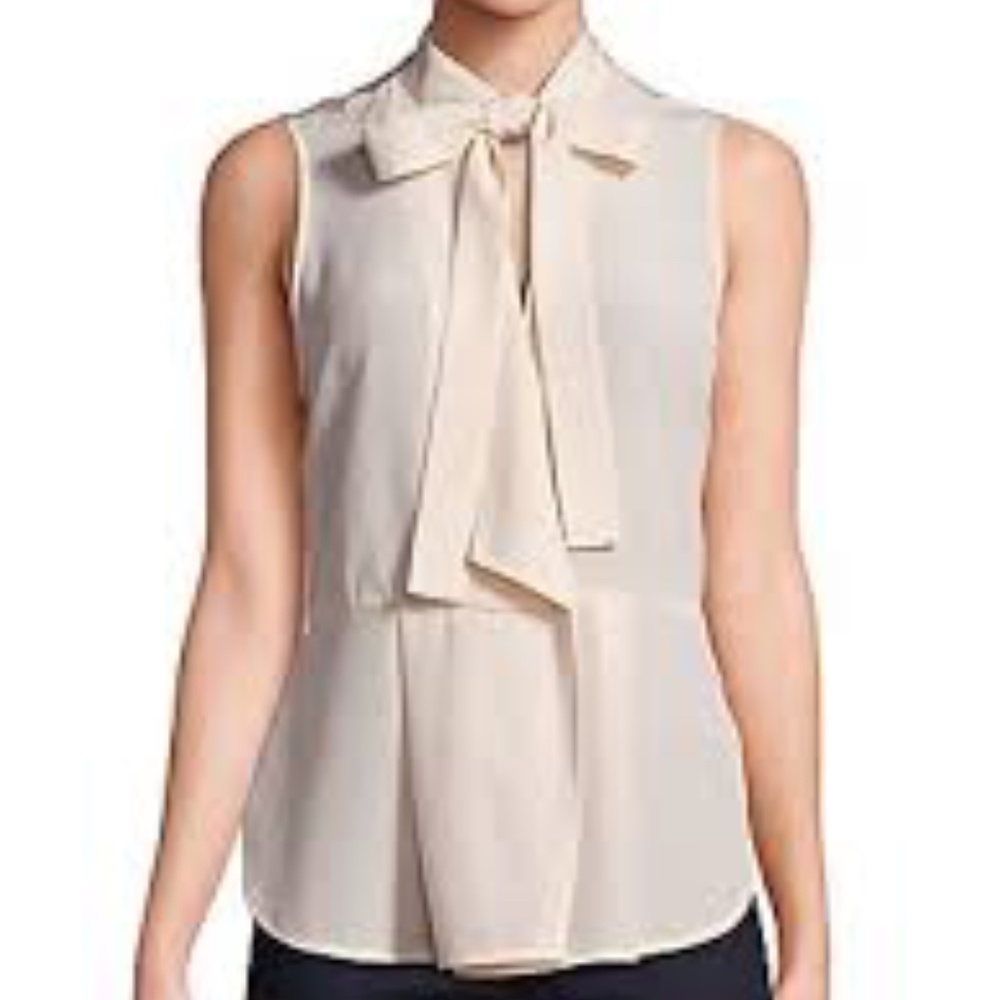 Habitual Clio Sleeveless Tie Neck Blouse XS